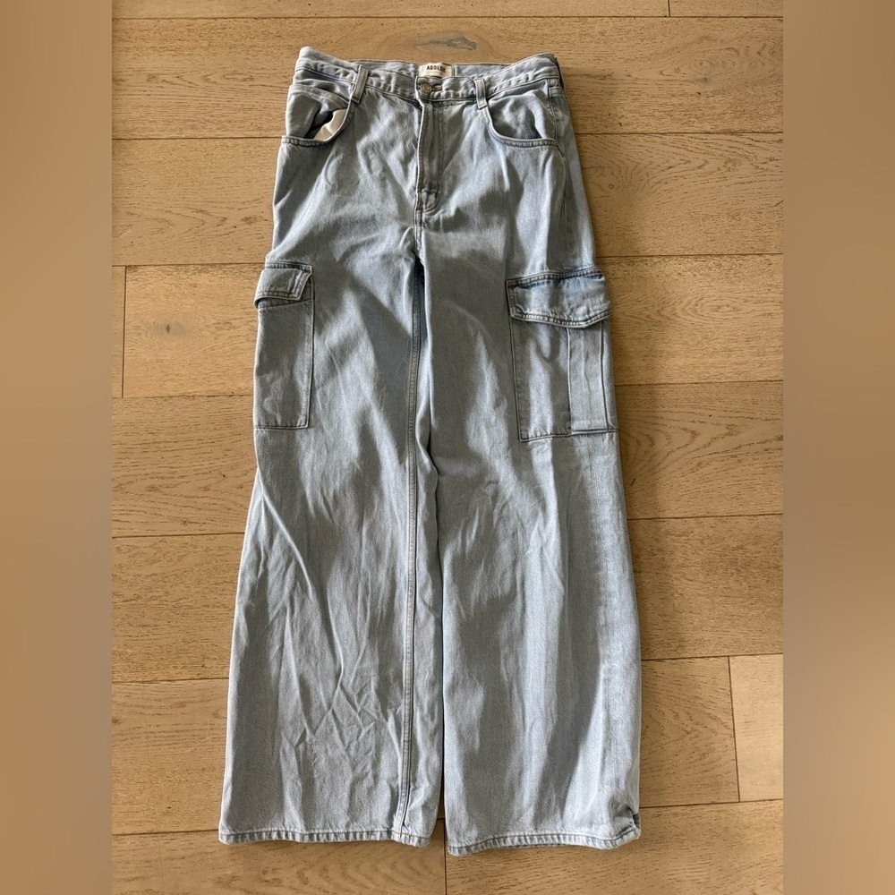 AGOLDE Minka Denim Cargo Jeans pants  Size 28 - Picture 10 of 16